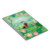 Carnet Gnome jardiner, Blackbird, Hérisson et lapin blanc (Côté Droit)