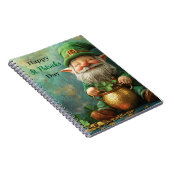 Carnet Gnome Leprechaun et Pot of Gold St. Patrick's Day (Côté Droit)