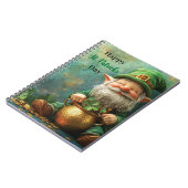 Carnet Gnome Leprechaun et Pot of Gold St. Patrick's Day (Côté gauche)