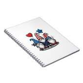 Carnet Gnome Patriotique Gravure Vintage Design Vectoriel (Côté Droit)