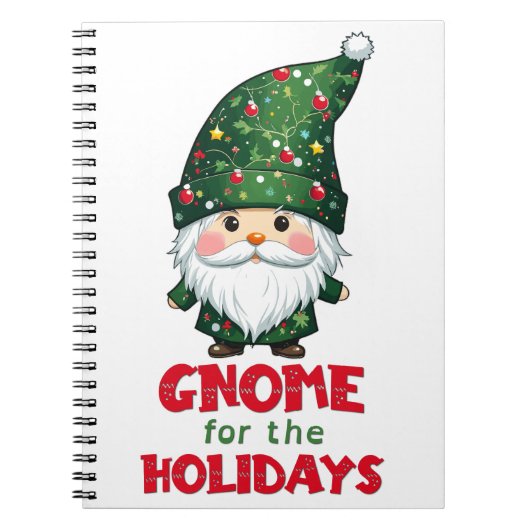 Carnet Gnome Pour Les Vacances Drôle & Adorable Noël (Devant)