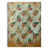 Carnet Gnome rustique de Noël avec Motif d'arbre à lanter (Devant)