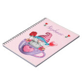 Carnet Gnome Whimsical dans les Coeurs et Fleurs de la Co (Côté gauche)