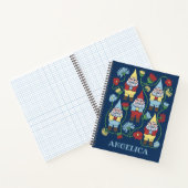 Carnet Gnomes de jardin et fleurs personnalisées (Intérieur)