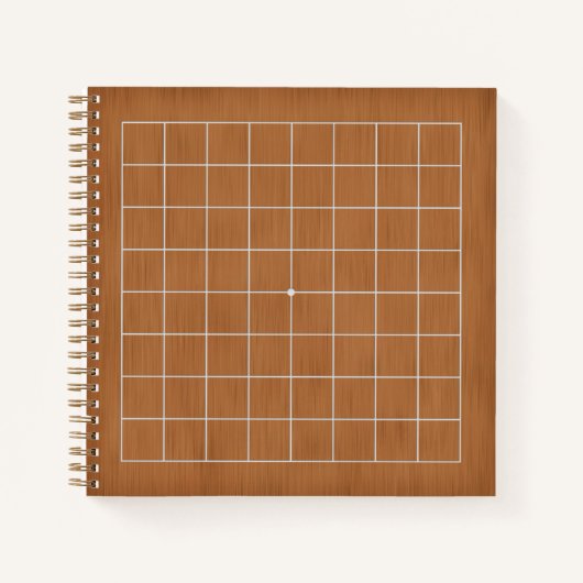 Carnet Goban 9x9 avec lignes blanches personnalisable (ma (Devant)