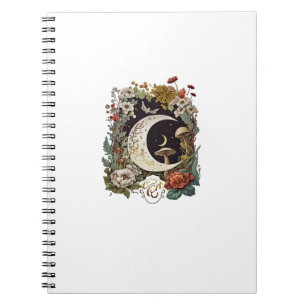 Carnet Goblincore esthétique et champignon doux Cottageco