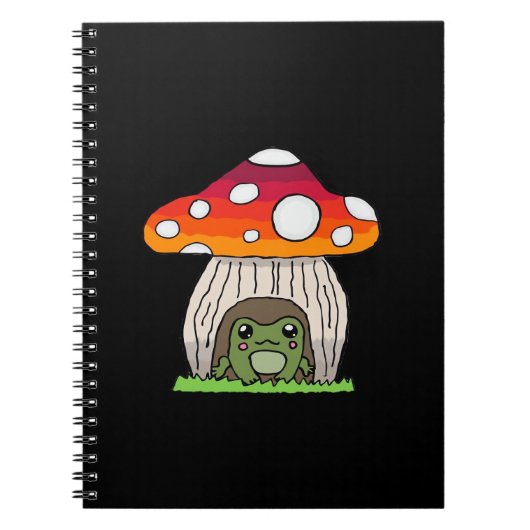 Carnet Goblincore Grenouille Classique Appel Rétro (Devant)