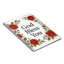 God Bless You Religious Rose Floral Cards