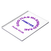 Carnet God Has Blessed Me Forever Notebook (Côté gauche)