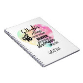 Carnet Goddaughter Sweet16 Quote Gift Braver Stronger (Côté Droit)