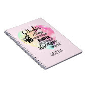 Carnet Goddaughter Sweet16 Quote Gift Braver Stronger (Côté Droit)