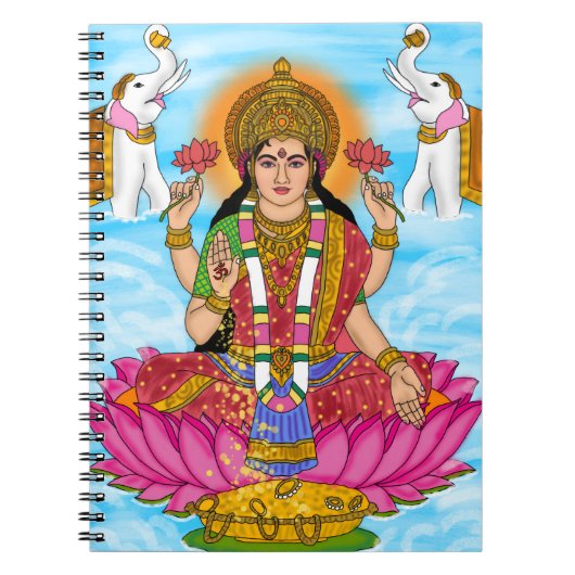 Carnet Goddess Lakshmi Notebook (Devant)