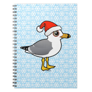 Carnet Goéland à bec circulaire père Noël