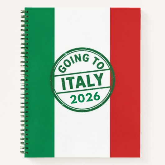 Carnet Going to Italy 2026 (Devant)
