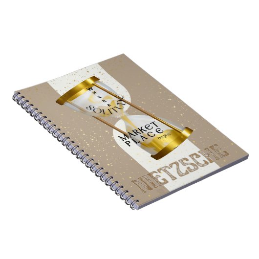 Carnet Gold Art Nouveau Introvert Philosophie citation (Côté Droit)