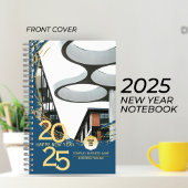 Carnet Gold & Blue Corporate Business Executive Spiral