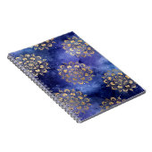 Carnet Gold & Blue Galaxy Dharma Mandala Pattern (Côté Droit)