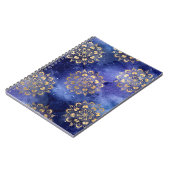 Carnet Gold & Blue Galaxy Dharma Mandala Pattern (Côté gauche)