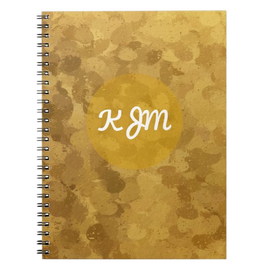 Carnet Gold Bokeh (Devant)