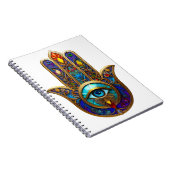 Carnet Gold Colorful Hamsa Turquoise Sapphire Third Eye  (Côté Droit)