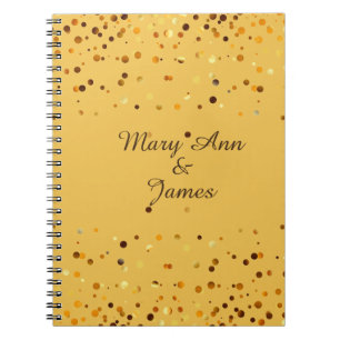 Carnet Gold Confetti Parties scintillant Faux Foil Artisa