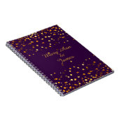 Carnet Gold Confetti Parties scintillant Faux Foil Artisa (Côté Droit)