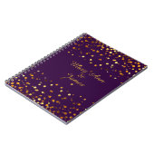 Carnet Gold Confetti Parties scintillant Faux Foil Artisa (Côté gauche)