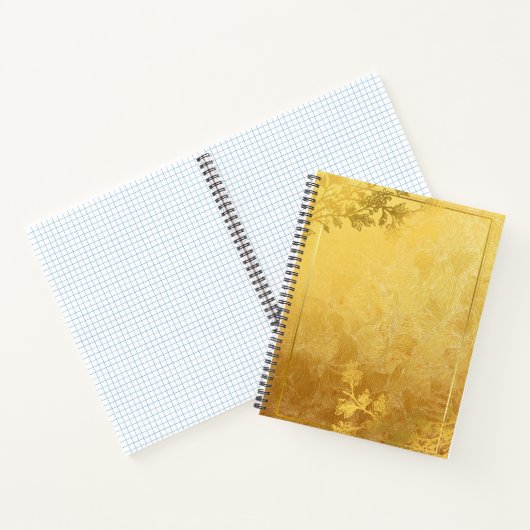 Carnet Gold Design : Linage Blanc Personnalisable (Intérieur)