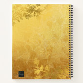 Carnet Gold Design : Linage Blanc Personnalisable (Dos)