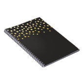 Carnet Gold Faux Foil Confetti (Côté Droit)
