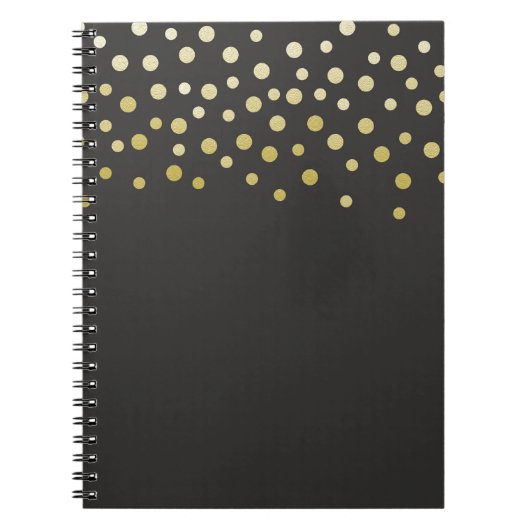 Carnet Gold Faux Foil Confetti (Devant)