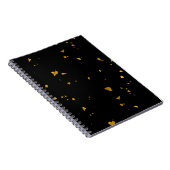 Carnet Gold Flakes Noir (Côté Droit)