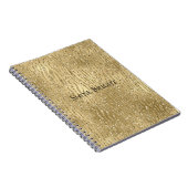 Carnet Gold Glam Glitzy Parties scintillant Zebra Print (Côté Droit)
