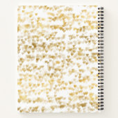 Carnet Gold Glam Hearts Bokeh (Dos)