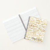 Carnet Gold Glam Hearts Bokeh (Intérieur)