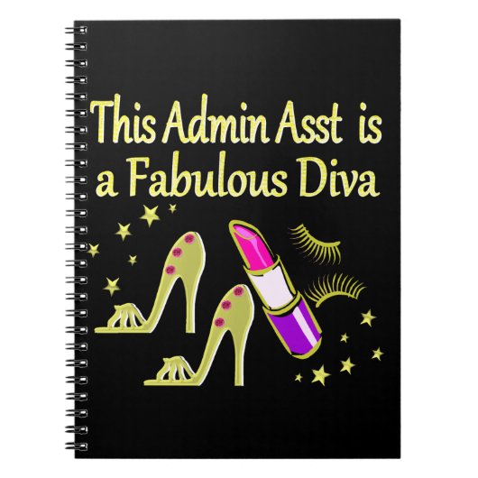 CARNET GOLD GLITZY ADMIN ASSISTANT DIVA DESIGN (Devant)