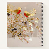 Carnet Gold hiver Oiseaux de neige Pays Noël (Dos)