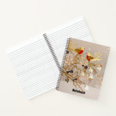 Carnet Gold hiver Oiseaux de neige Pays Noël (Intérieur)