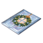 Carnet Gold Holiday Wreath Watercolor Holiday (Côté gauche)