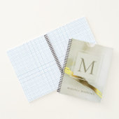 Carnet Gold Ink Monogramme Abstrait Home Office School (Intérieur)