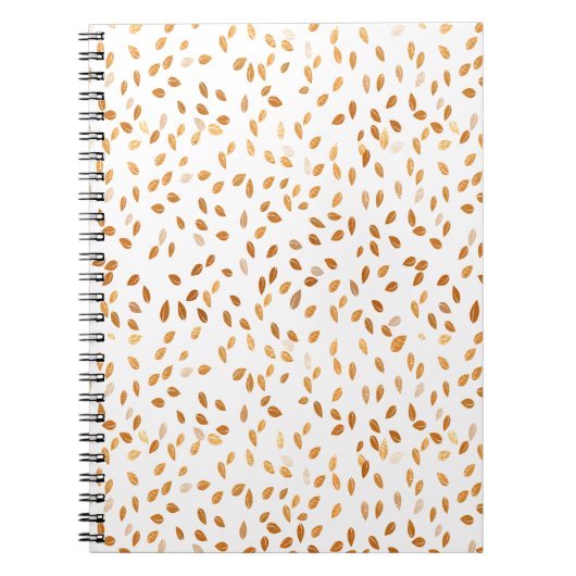 Carnet Gold Leaf Confeti on Rose Background (Devant)