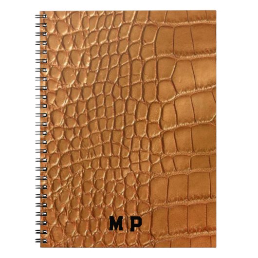 Carnet Gold leather texture luxury meeting planner (Devant)
