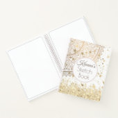 Carnet Gold Lotus Mandala avec Parties scintillant Gold S (Intérieur)