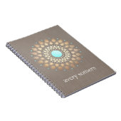 Carnet Gold Lotus Mandala Bien-être naturel (Côté Droit)
