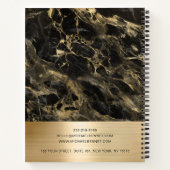 Carnet Gold Metallic Black Marble Consultant Business (Dos)