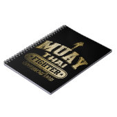 Carnet Gold Muay Thai Fighter (Côté gauche)