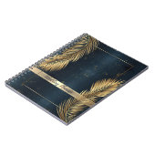Carnet Gold Palm Feuille Beach Wedding (Côté gauche)