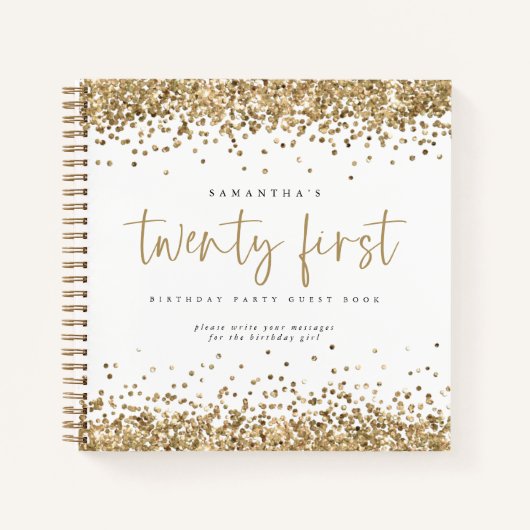 Carnet Gold Parties scintillant Frontières 21e Anniversai (Devant)
