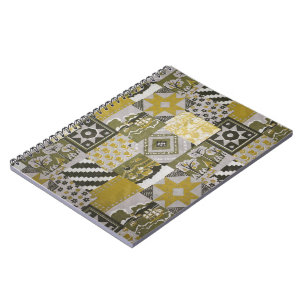 Carnet Gold Patchwork Notebook