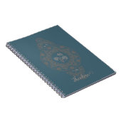 Carnet Gold Rococo Lotus Ornamental Mandala (Côté Droit)